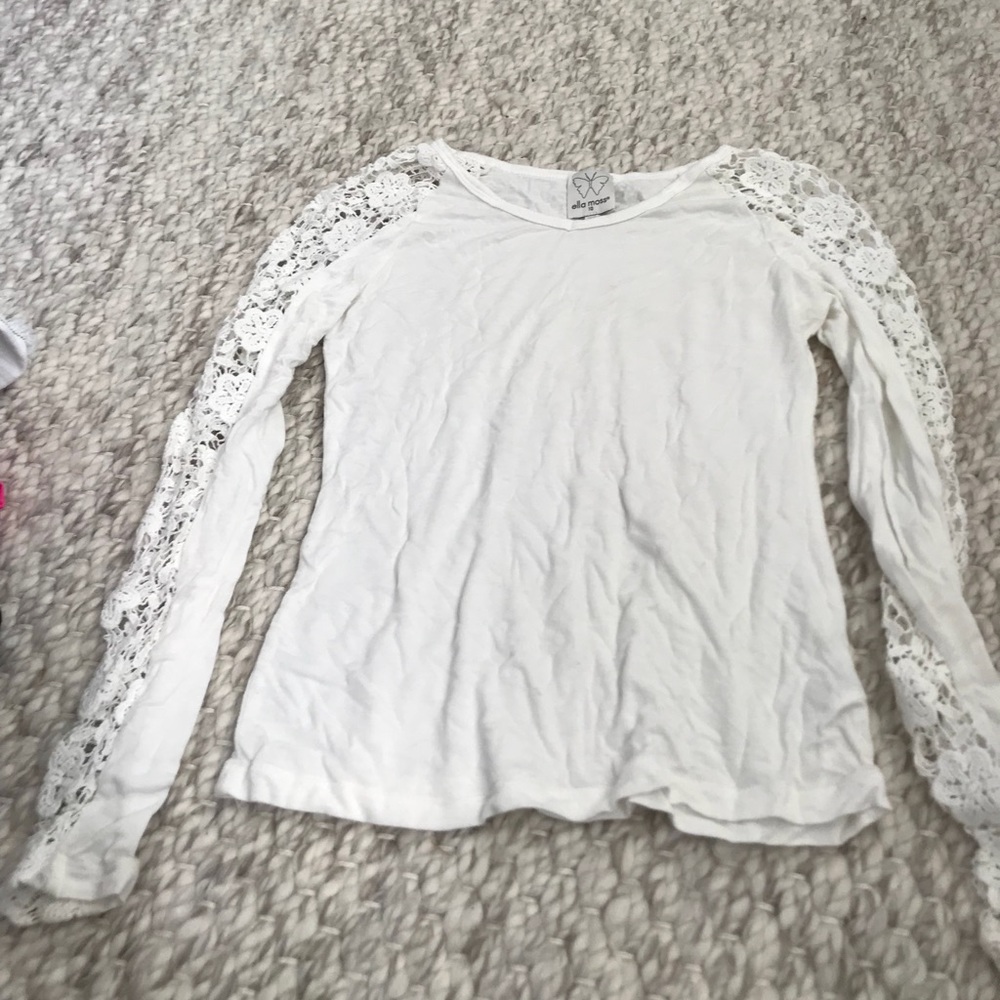 Ella moss lace long sleeve top